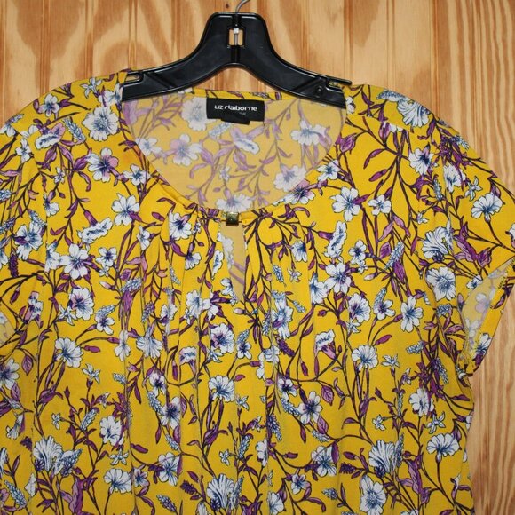 Liz Claiborne Career Blouse - Size L - Polyester Blend - Picture 3 of 9